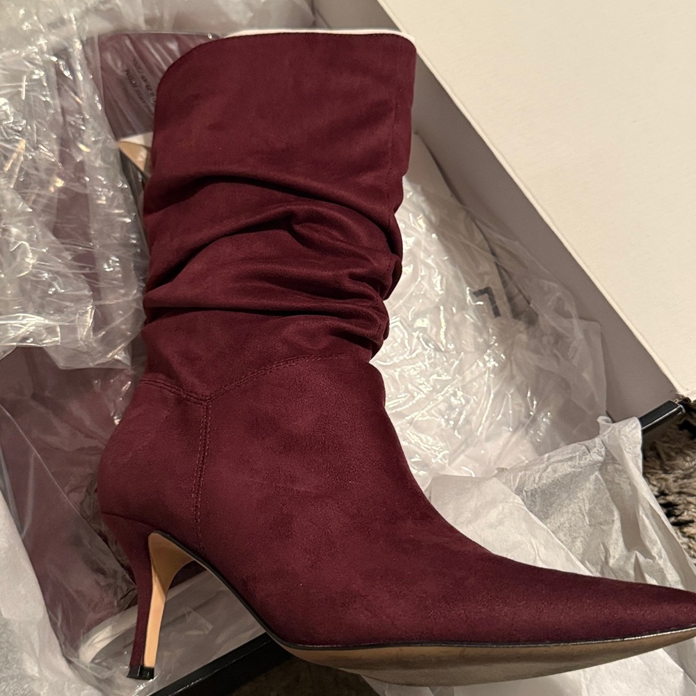 Nine West Burgundy Ankle Boots